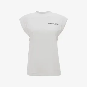 亚历山大麦昆/Alexander McQueen 光学白 女士 T恤 665630QLAAA9000 