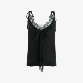 亚历山大麦昆/Alexander McQueen 黑色 女士 背心 666144QBAAG1000 