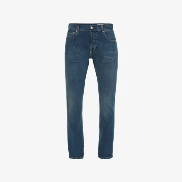 亚历山大麦昆/Alexander McQueen 水洗蓝 男士 牛仔裤 666650QTY344001 