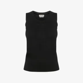亚历山大麦昆/Alexander McQueen 黑色 女士 背心 667843Q1AVX1000 