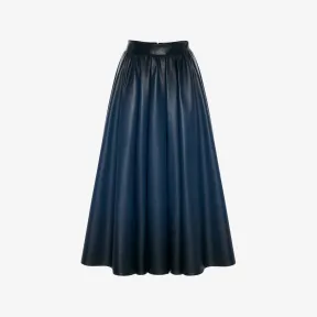 亚历山大麦昆/Alexander McQueen 午夜蓝 女士 中长裙 668454Q5AJ24149 