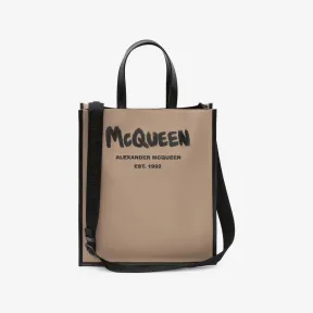 亚历山大麦昆/Alexander McQueen 黑色/米色 男士 托特包 6685911AAHI9581 810683587