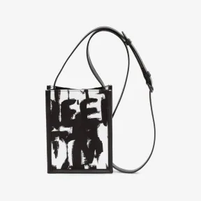 亚历山大麦昆/Alexander McQueen 黑色/灰白色 男士 斜挎包 6685921AAHF1081 810683641