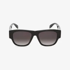 亚历山大麦昆/Alexander McQueen McQueen Graffiti长方形太阳眼镜 男士 669323J07401053