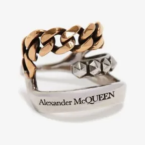 亚历山大麦昆/Alexander McQueen 古银/古金 女士 耳饰 677756J160Z1334 810050530