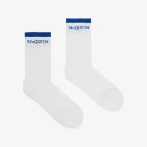 亚历山大麦昆/Alexander McQueen 白色/蓝色 袜子 6855614D92Q9068 810627031