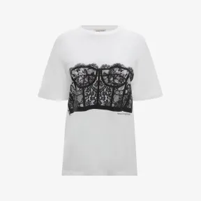 亚历山大麦昆/Alexander McQueen 白色 女士 T恤 689062QZAFC0909 