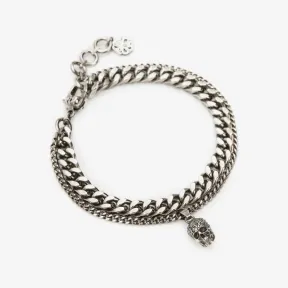 亚历山大麦昆/Alexander McQueen 古董银 男士 手链 689416I94VY1572 810284515