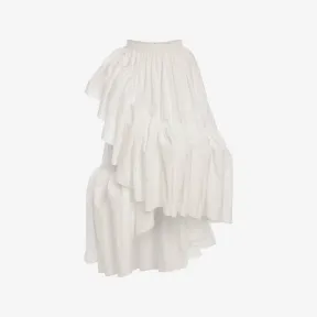 亚历山大麦昆/Alexander McQueen 光学白 女士 半身裙 691954QAAAY9000 