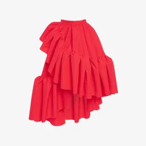 亚历山大麦昆/Alexander McQueen 霓虹粉色 女士 半身裙 691954QEACM5083 