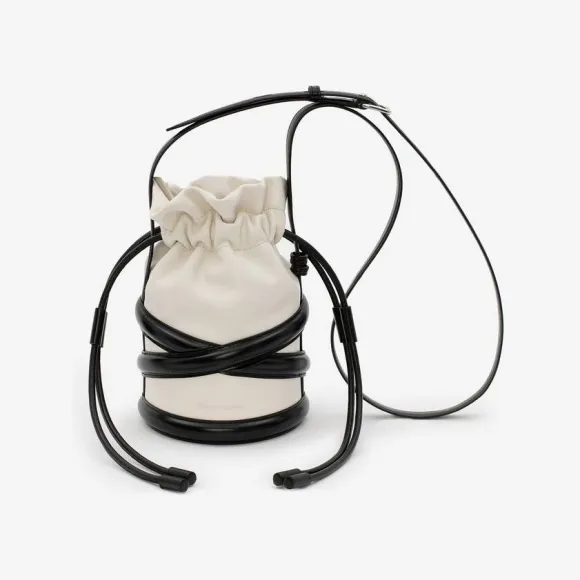 亚历山大麦昆/Alexander McQueen 象牙色/黑色 女士 单肩包 6968111AXAF9290 810596486