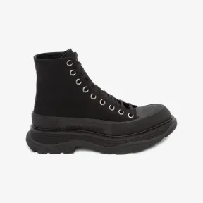 亚历山大麦昆/Alexander McQueen 女士黑色 Tread Slick 靴子 697080W4MV21000 