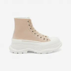 亚历山大麦昆/Alexander McQueen 女士Tread Slick靴子腮红色/骨骼色 697080W4TGS5375