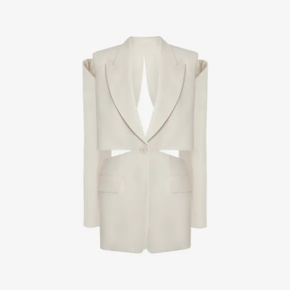 亚历山大麦昆/Alexander McQueen 象牙 女士 夹克 700146QJACX9004 