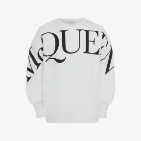 亚历山大麦昆/Alexander McQueen 白/黑 男士 套头衫 705002QTZ140900 