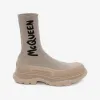 亚历山大麦昆/Alexander McQueen McQueen Graffiti针织Tread Slick靴 男士 705671W4TV19787