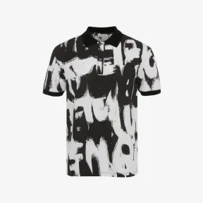 亚历山大麦昆/Alexander McQueen 白/黑 男士 POLO衫 706599QTX349080 