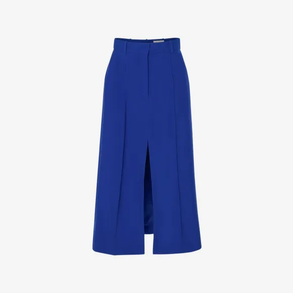 亚历山大麦昆/Alexander McQueen 电蓝 女士 A字裙 706764QJACX4144 