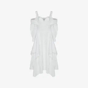 亚历山大麦昆/Alexander McQueen 光学白 女士 连衣裙 707072QAAAY9000 