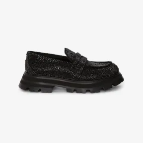 亚历山大麦昆/Alexander McQueen 黑色 女士 乐福鞋 708063WIBY11069 