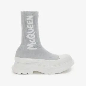 亚历山大麦昆/Alexander McQueen McQueen Graffiti Tread Slick针织靴 女士 708096W4UA18291