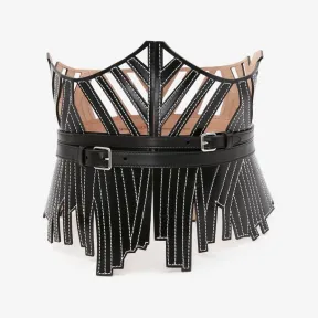 亚历山大麦昆/Alexander McQueen 黑色 女士 腰带 7102201AAJB1000 