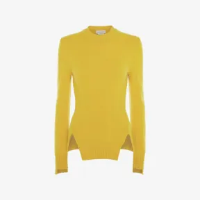 亚历山大麦昆/Alexander McQueen 流行黄色 女士 套头衫 710275Q1A3Q7029 