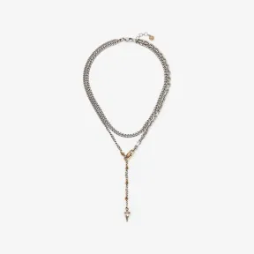 亚历山大麦昆/Alexander McQueen 仿古银 女士 项链 718260J160Z7590 811065368