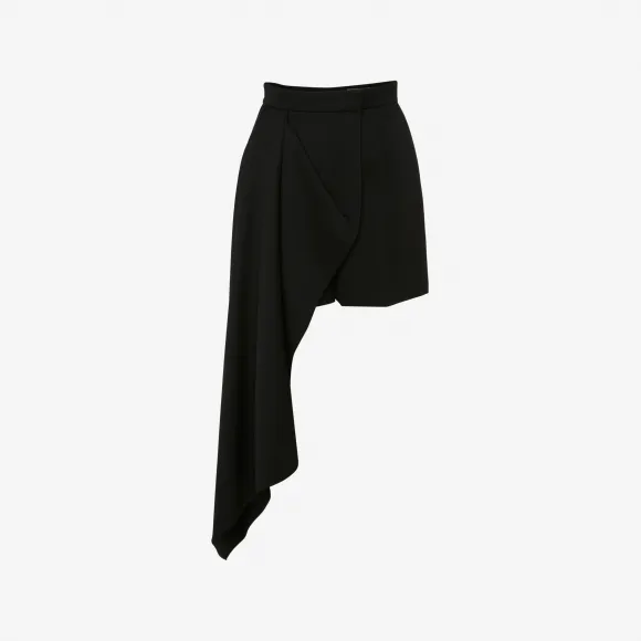 亚历山大麦昆/Alexander McQueen 垂褶短裤 女士 718729QJAAC1000