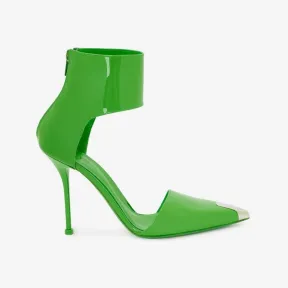亚历山大麦昆/Alexander McQueen 酸性绿/银 女士 高跟鞋 718859WIA3H3188 