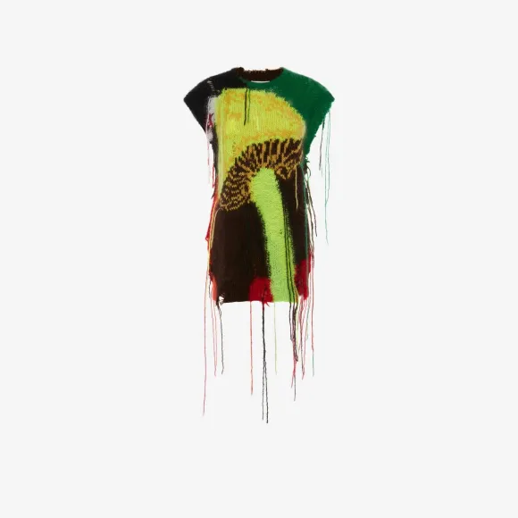 亚历山大麦昆/Alexander McQueen Mushroom嵌花无袖套衫 女士 720619Q1A4Y7041