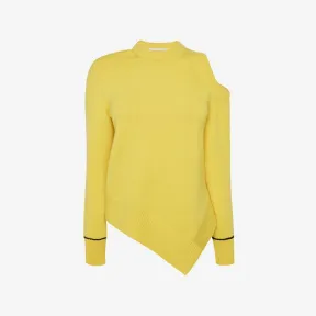 亚历山大麦昆/Alexander McQueen 亮黄色/黑色 女士 套头衫 720627Q1A4K7037 