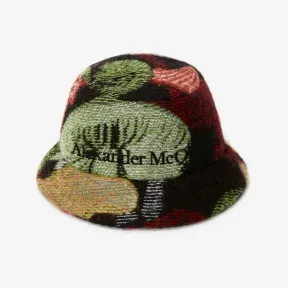 亚历山大麦昆/Alexander McQueen 黑红 女士 渔夫帽 7222473B07Q1074 