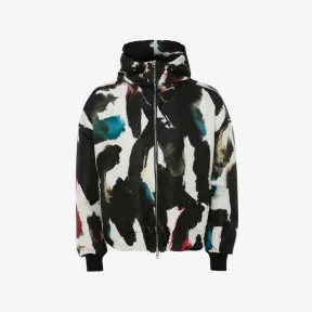 亚历山大麦昆/Alexander McQueen 男士多色水彩涂鸦风衣 726915QUR478500 