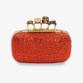 亚历山大麦昆/Alexander McQueen 女士橙色指关节手拿包 7277401BLCE7543 811235064