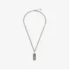 亚历山大麦昆/Alexander McQueen 男士 McQueen 古董银涂鸦标签项链 728459J160Y0446 811227766