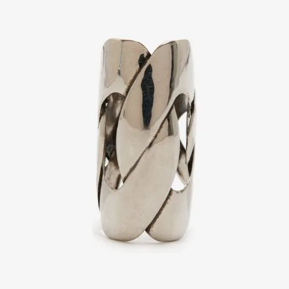 亚历山大麦昆/Alexander McQueen 男士复古银链式耳骨夹 728520J160Y0446 811235062