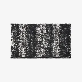 亚历山大麦昆/Alexander McQueen 男士黑色/象牙色 Selvedge Tape McQueen 徽标印花披肩 7289934E34Q1078 811148819