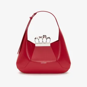 亚历山大麦昆/Alexander McQueen 女士威尔士红 The Jewelled Hobo 手袋 731135DYTAB6309 812999284