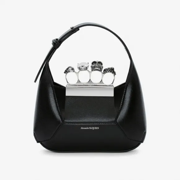 亚历山大麦昆/Alexander McQueen 女士Jewelled Hobo迷你手袋复古粉 731136DYTAB5618