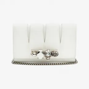 亚历山大麦昆/Alexander McQueen 女士Slash手拿包象牙色 732795DYTCB9210