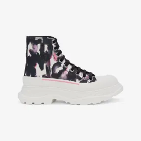 亚历山大麦昆/Alexander McQueen 女士Tread Slick Watercolour Graffiti靴子彩色 733051W4PM18893