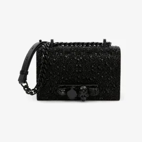 亚历山大麦昆/Alexander McQueen 女士黑色迷你宝石挎包 7331731BLDA1000 811235069