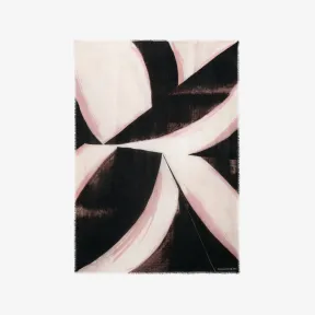 亚历山大麦昆/Alexander McQueen 女式黑色/象牙色 Brushstroke 披肩 7332763201Q1078 811204500