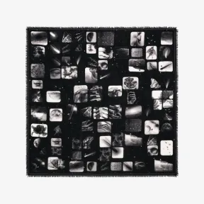 亚历山大麦昆/Alexander McQueen 黑色/象牙色女士 Celestial Sky 披肩 7337273060Q1078 811204504