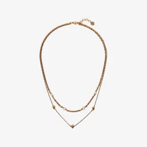 亚历山大麦昆/Alexander McQueen 古金女士珍珠骷髅链项链 734751I170A2375 812847795