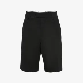 亚历山大麦昆/Alexander McQueen 男士黑色棉质短裤 735156QUS011000 