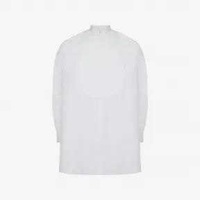 亚历山大麦昆/Alexander McQueen 男士棉质丝绸宽松衬衫白色 735296QUN039000