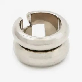 亚历山大麦昆/Alexander McQueen 男士Broken戒指古银色 735935J160Y0446