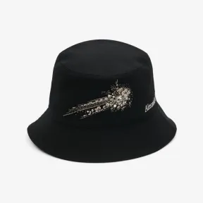 亚历山大麦昆/Alexander McQueen 男士黑色 Astral Jewel 刺绣渔夫帽 7360524225Q1000 